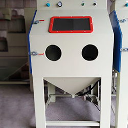 广东艾航喷砂机 去除工件腐蚀层提高美化效果干式手动箱式喷砂机