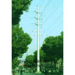 普洱市30米单回路直线钢管杆 耐张90度转角钢管杆